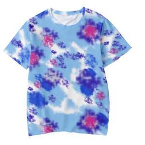 Nuevos productos calientes Originality Streetwear Hip Hop Ropa Plain No Brand Men Camiseta de manga corta Tie Dye para hombres Envío DDP - Product Image 6