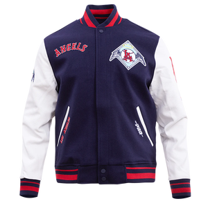 Lettre personnalisée broderie patchs avant de haute qualité respirant polyester manches Baseball Bomber Letterman veste bleu blanc hommes - Product Image 1