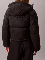 Nouvelle Arrivée - Blousons Bomber Matelassés Tricotés Respirants et Chauds pour Femme, Style Coréen, Coupe Ample, à Capuche, Noirs Personnalisés