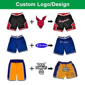 Oem Custom logo Double <b>Layer</b> High Quality Plus Size Men's Mesh Shorts Blank Plain Basketball Gym Boy Summer Shorts Sublimation - Product Image 2