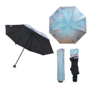 Paraguas Plegable Clásico de Poliéster con Estampado Floral, Semi-Automático, 12 Varillas, Marco Reforzado, Resistente al Viento, Protección UV, para Sol y Lluvia - Product Image 5