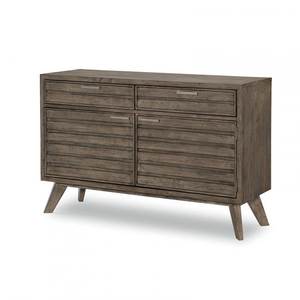 ชุดโต๊ะรับประทานอาหารไม้จริง Rogers Greystone ดีไซน์ทรงกลมแบบมินิมอลสำหรับเฟอร์นิเจอร์บ้าน - Product Image 5