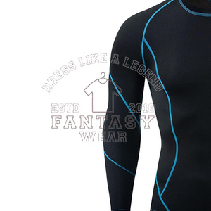 FANTASY WEAR OEM Premium & Custom Logo Men’s Moisture Wicking Running <b>Compression</b> <b>Shirt</b> CE ISO Certified - Product Image 3