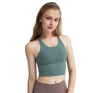 Sujetador Deportivo Premium para Mujer, Ligero, Transpirable, Reversible, Tallas Grandes, Cuello en U, con Relleno, Tipo Top Corto - Product Image 4