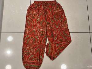 Bohemian Silk Harem <b>Pants</b> for Women's, <b>Hippie</b> Style Trousers Loose Yoga Summer <b>Pants</b>, Festival Summer Boho Beachwear Silk Harem - Product Image 5