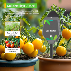 Medidor de Solo Bluetooth 8 em 1 de Alta Precisão para Pesquisa Agrícola: Sal, EC, Fertilidade, <span class=keywords><strong>pH</strong></span>, Luz, Umidade, Umidade do Ar e Temperatura - Product Image 5