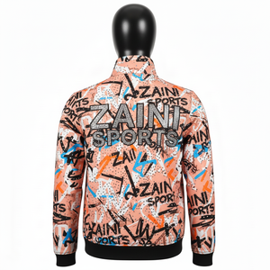 Chaqueta Softshell Premium de 300 GSM con Estampado de Sublimación Completo, Estilo Grafiti Multicolor, Logotipo Personalizado, Chaqueta Softshell Impermeable para Hombre - Product Image 5