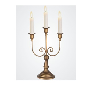 Sturdy Metal <b>Candelabra</b> with Timeless Craftsmanship Ideal for Classic Decor Candle Displays and Table Centerpieces - Product Image 3