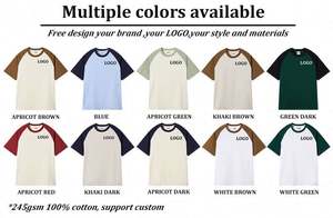 Vente en gros de haute qualité prix d'usine T-shirts et chapeaux pour hommes à manches raglan T-shirt à épaules tombantes - Product Image 6