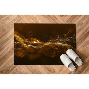 Tapis imprimé doré scintillant - Moderne, tendance, classique, tapis de voiture, tapis d'entrée, tapis en chenille - Product Image 5