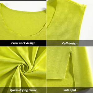 Camiseta sin Mangas Transpirable Hecha a Medida para Hombre para Fitness y Running, Camiseta de Secado Rápido Hecha de Material de Alta Calidad - Product Image 6