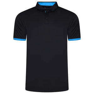 Logotipo de marca de moda Diseño de bordado Polo de manga corta Hombres Verano 100% Algodón - Product Image 1