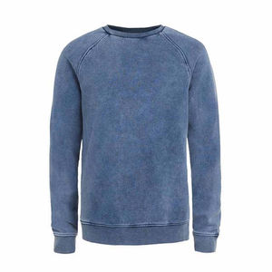 เสื้อสเวตเตอร์ผู้ชายผ้าคอตตอนสีเขียวอ่อนเสื้อสเวตเชิ้ตผ้าฝ้ายแบบเป็นกรดสำหรับฤดูหนาวเสื้อสเวตเชิ้ตผ้าฟลีซ100% บริการ OEM โลโก้ตามสั่ง - Product Image 1