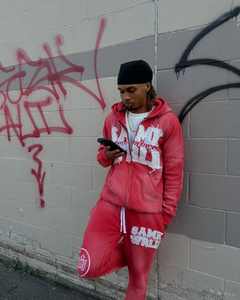 Survêtement à manches longues pour homme, taille élastique, 100% coton, léger, séchage rapide, respirant, personnalisable, de haute qualité, longueur genou - Product Image 1