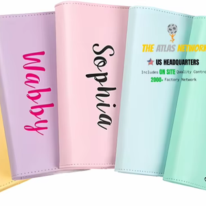 Atlas Network Leather & PVC Cover <b>Spiral</b>-Bound Thermal Binding Loose-Leaf 120-Sheet Daily Planner Organizer <b>Notebook</b> - Product Image 6