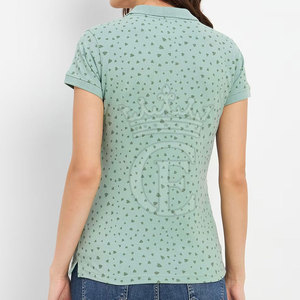 Polo de mujer de etiqueta privada Polo cómodo de mujer Polo de gran tamaño de alta calidad Polo de mujer - Product Image 4