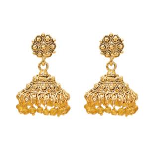 Kriaa Gold Plated Jhumki <b>Drop</b> <b>Earrings</b> <b>Fashion</b> 1307608 - Product Image 1
