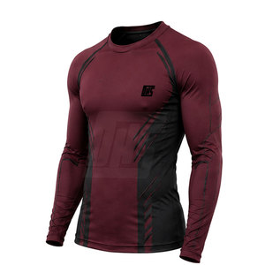 T-shirt de compression à manches longues pour homme, de qualité supérieure, pour le sport, la course à pied, la gym et l'entraînement. - Product Image 2