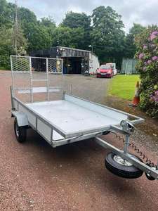 Semi-remorque à plateau plat à 3 essieux de haute qualité et robuste, plateau en acier de 40 pieds avec capacité de charge de 2 à 3 tonnes, vente de remorques de fret et utilitaires - Product Image 2