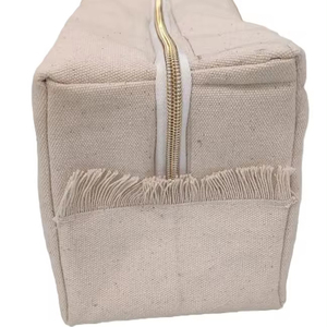Customizable Women's Fashion High-quality Cotton <b>Canvas</b> Velour Pouch Zipper Closure Clutches Fringes Decoration Summer <b>Handbags</b> - Product Image 1