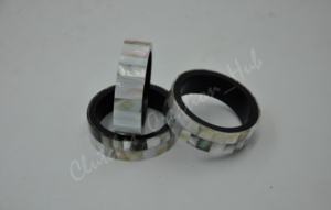 Juego de 3 pulseras de resina con incrustaciones de perla real, 100% originales - Product Image 4