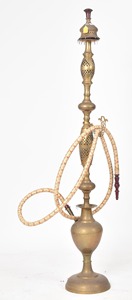 Novedad: Cachimba de Latón Exclusiva Premium, Elegante Diseño Moderno Chapado en Oro, Cachimba de Latón para Fumar con Pipa - Product Image 2