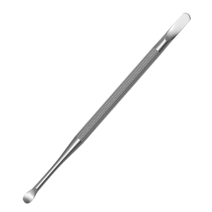 Empujador de cutículas de uñas de acero inoxidable de doble cara Producto antideslizante duradero; Limpiador de uñas de cuchara con empujador Empujadores de cutículas de uñas - Product Image 1