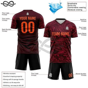 Usine directe rétro Vintage maillots de football impression gratuite personnalisée Football Sublimation classique rétro survêtement impression de nom gratuite - Product Image 4