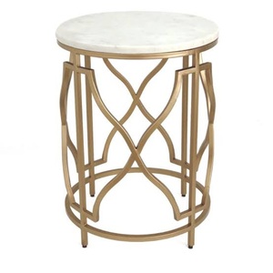 เฟอร์นิเจอร์สำเร็จรูปสีทองสำหรับตกแต่งโต๊ะกลางโต๊ะเฟอร์นิเจอร์ตกแต่งบ้านห้องนั่งเล่นโต๊ะห้องนอน - Product Image 5