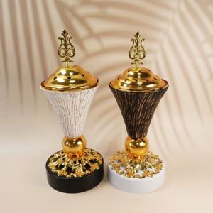 Quemador de incienso eléctrico de metal ecológico para cera perfumada Bakhoor incienso indio-decoración del hogar y del hotel - Product Image 4