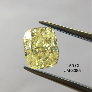 เพชรแท้ที่ผ่านการรับรองจาก GIA สีเหลืองอ่อนสำหรับทำเครื่องประดับเพชรทรงยาวตัดตามธรรมชาติ1.50กะรัตจากอินเดีย - Product Image 1