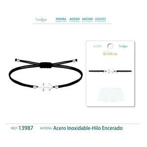 Plateado braccialetto di perline Cruz Pulsera Contra El Mal elegante alta gioielleria