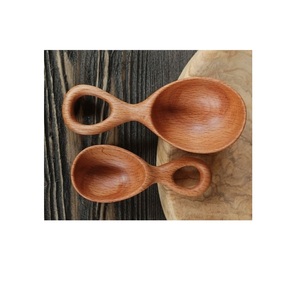 Ensemble de cuillères en bois de qualité supérieure pour la cuisine, la cuisine, la salade, le mélange de riz, le bois massif naturel, la conception durable et écologique - Product Image 4