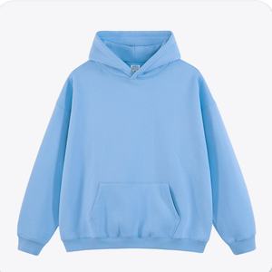 Sweats à capuche délavés à l'acide vintage pour hommes, poids lourd, en mélange de coton vieilli, coupe régulière, boxy, hiver, teint uni - Product Image 2