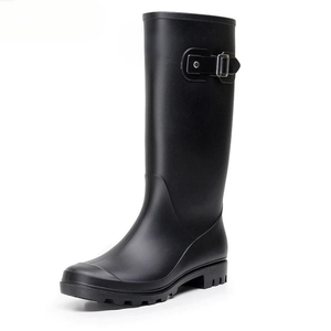 Bottes de pluie pour femmes à tube haut, semelle moulée antidérapante haute résistance, tige en <span class=keywords><strong>PVC</strong></span>, modèle 901, surchaussures longues pour adultes - Product Image 6