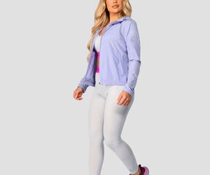 Veste de pluie légère pour femmes Imperméable à l'eau Veste coupe-vent à capuche confortable décontractée pour la randonnée et le quotidien - Product Image 5