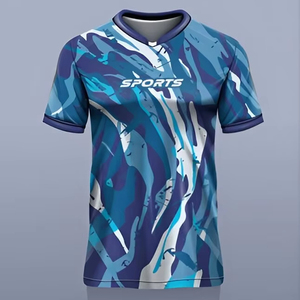 เสื้อฟุตบอลแขนสั้นพิมพ์ลายระบายอากาศได้ดี ผลิตจากโพลีเอสเตอร์ 100% พิมพ์ลายดิจิทัล ปี 2025 - Product Image 4