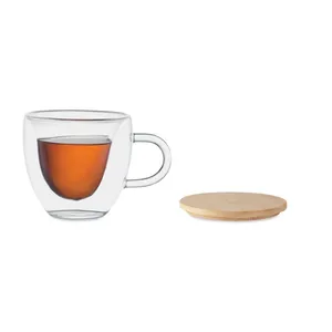 Mug en verre borosilicate personnalisé CORAMUG, articles promotionnels personnalisables - Product Image 3