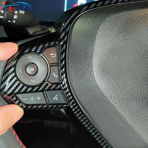 Capuchons de volant en fibre de carbone ABS pour Toyota Camry 2018-2024 <span class=keywords><strong>Suzuki</strong></span> Swace Corolla 2019 <span class=keywords><strong>Cross</strong></span> <span class=keywords><strong>2022</strong></span> - Product Image 2