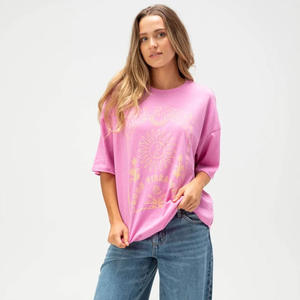 T-shirts simples pour femmes en gros | T-shirt décontracté uni 100% coton | Logo personnalisé à manches courtes fournisseur OEM/ODM - Product Image 2