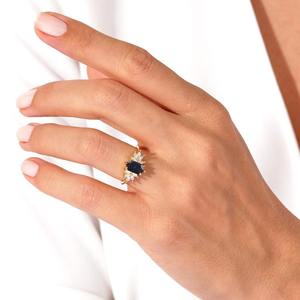 Anillo hecho a mano de estilo bohemio de Plata de Ley 925, piedra solar clásica, piedras preciosas, joyería de boda para mujer, regalo perfecto para Wif - Product Image 4