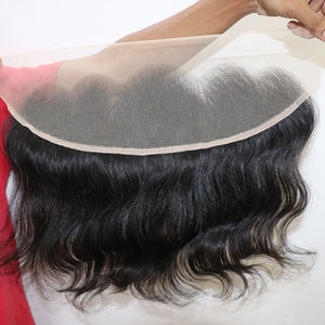 วัดอินเดียใต้ที่ยังไม่ได้มนุษย์ผมลูกไม้หน้าผาก13X4และ13X6กับไม่มีการปลดไม่มีการรับประกันยุ่งเหยิงและการจัดส่งสินค้า DHL - Product Image 4