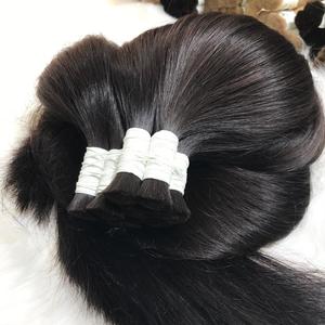 100% naturel droit vierge cheveux humains en vrac vietnamien cheveux Machine Double trame toutes les couleurs adaptées - Product Image 3