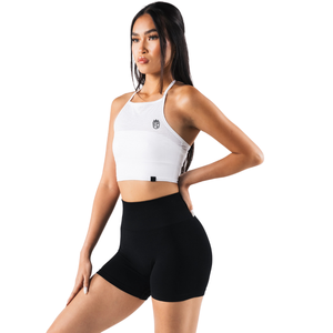 Margo <b>Mesh</b> Tank Womens Layering Crop <b>Top</b> White Breathable <b>Mesh</b> Activewear Tank for Gym Training Fitness Daily Wear Premium Fit - Product Image 2