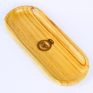 Plateau de rangement moderne, élégant et minimaliste en bois Plateau de service sans danger pour la cuisine, le salon ou la décoration intérieure - Product Image 3