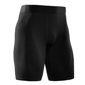 Shorts de compression pour hommes à séchage rapide, respirants, en toile, taille élastique, couleur unie, pour l'été, la gym, le basketball et l'entraînement physique - Product Image 1