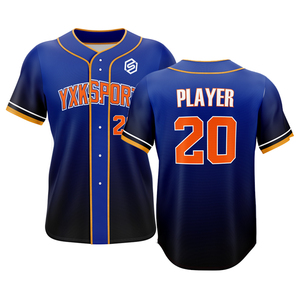 Camiseta de béisbol con logotipo personalizado, uniforme de béisbol de poliéster con sublimación lisa - Product Image 6