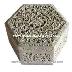 Stéatite Décoratif Boîte à Bijoux - Product Image 1