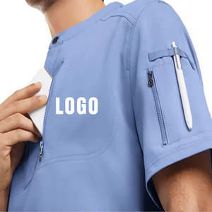 ชุดเครื่องแบบโรงพยาบาลของผู้ชายชุดเครื่องแบบพยาบาลชุดยูนิฟอร์มทางการแพทย์ระบายอากาศได้ - Product Image 4