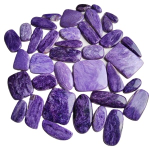 Vente en gros 100% cabochon de charoite naturelle de haute qualité approvisionnement en vrac de pierres précieuses en vrac pour bijoutier - Product Image 1
